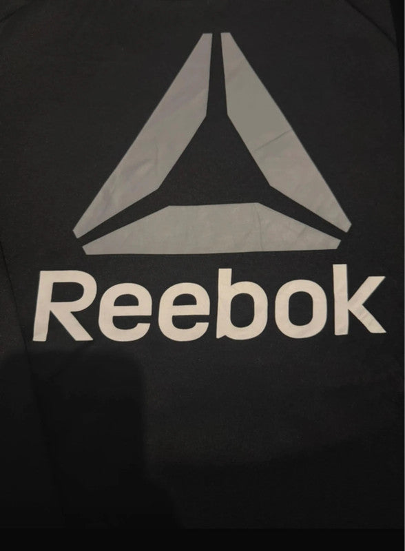Kids Reebok Crew Neck Black Jumper