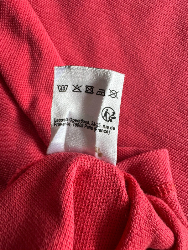 Men’s Lacoste Pink/Red Polo Shirt