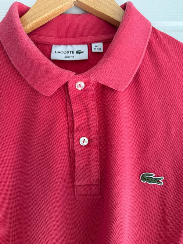 Men’s Lacoste Pink/Red Polo Shirt