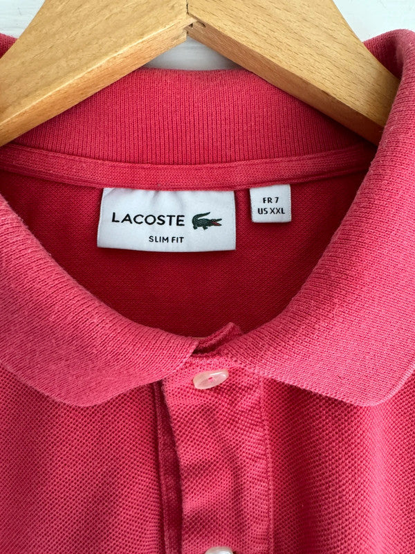Men’s Lacoste Pink/Red Polo Shirt