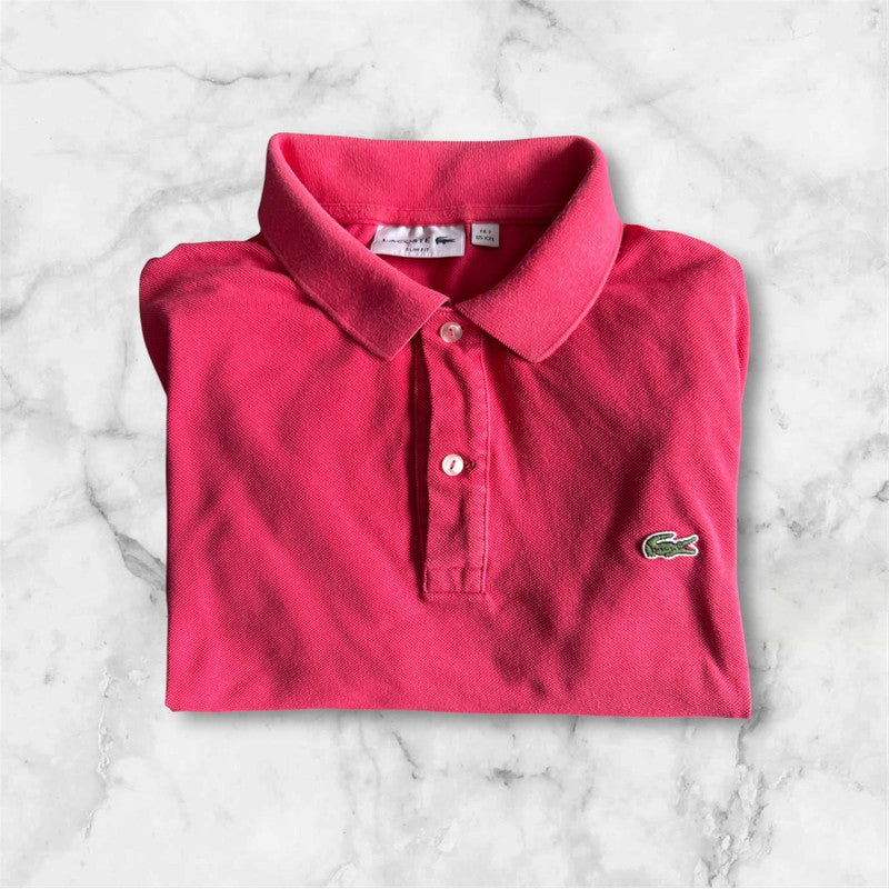 Men’s Lacoste Pink/Red Polo Shirt