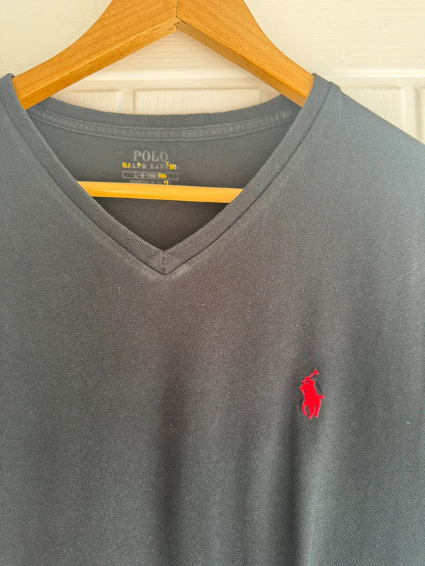 Men’s Ralph Lauren Black V-Neck T-shirt