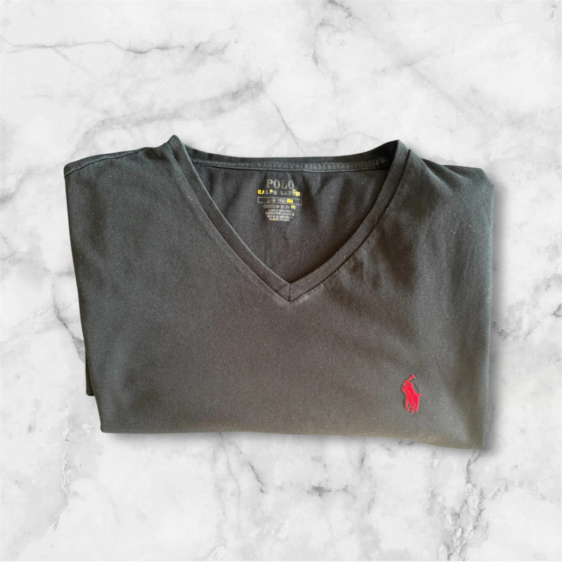 Men’s Ralph Lauren Black V-Neck T-shirt