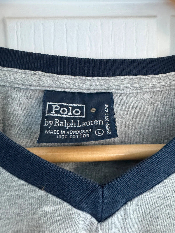 Men’s Ralph Lauren Grey V-Neck T-Shirt