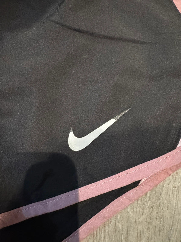 Women’s Black and Pink Sports Running Shorts