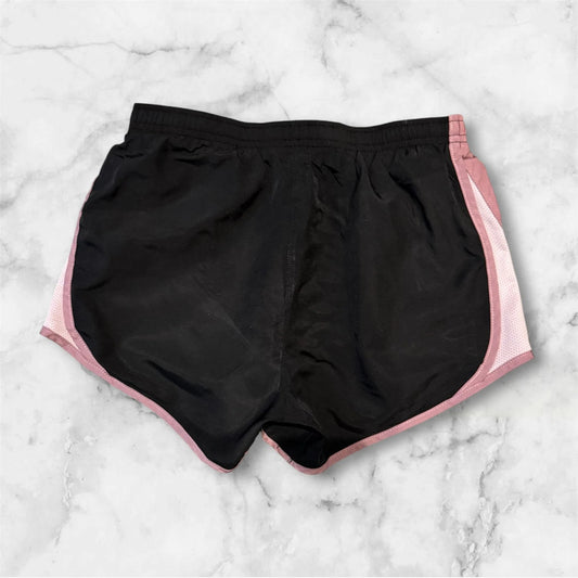 Women’s Black and Pink Sports Running Shorts