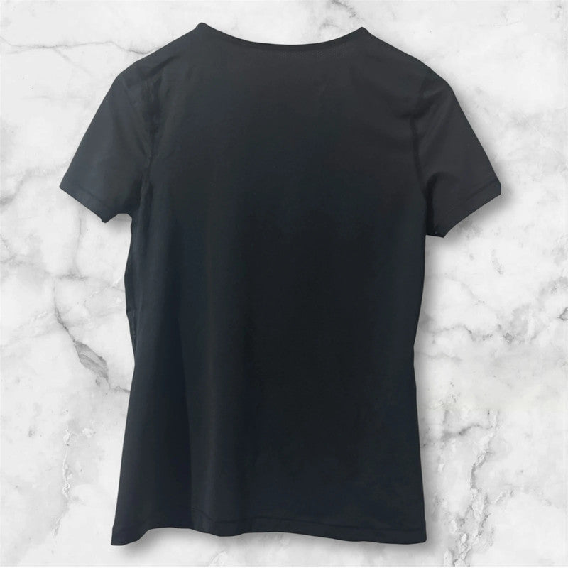 Women’s Black Nike Dri-Fit Sports Short Sleeved T-Shirt