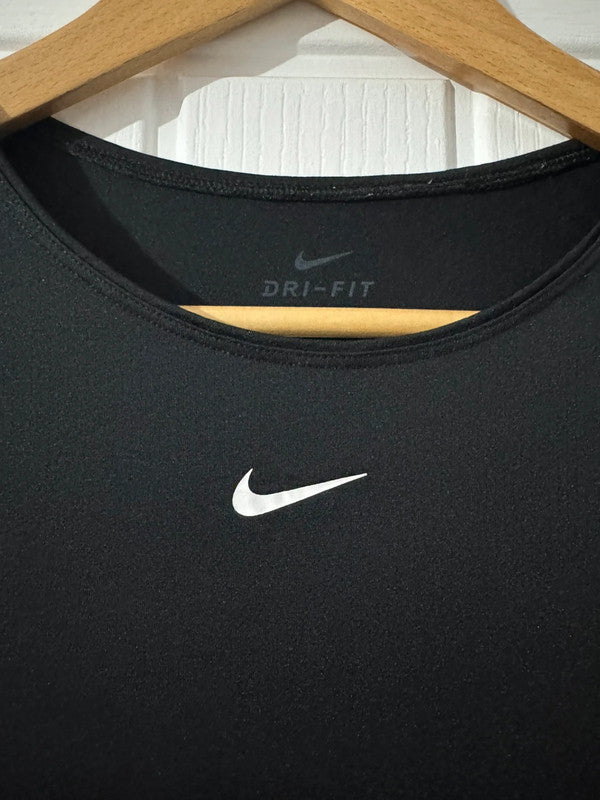 Women’s Black Nike Dri-Fit Sports Short Sleeved T-Shirt