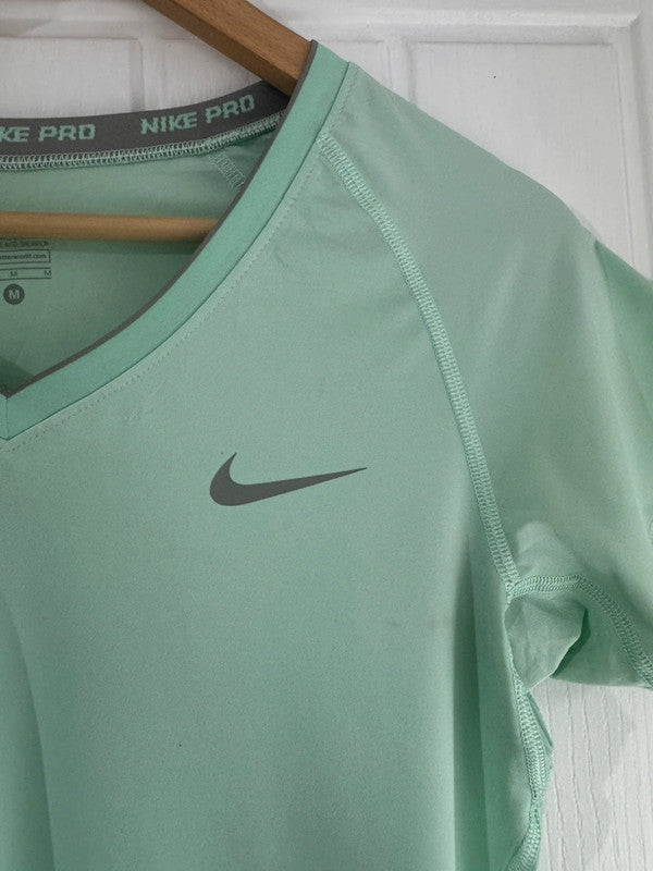 Women’s Mint Green Nike Pro Dri-Fit Sports Running T-Shirt