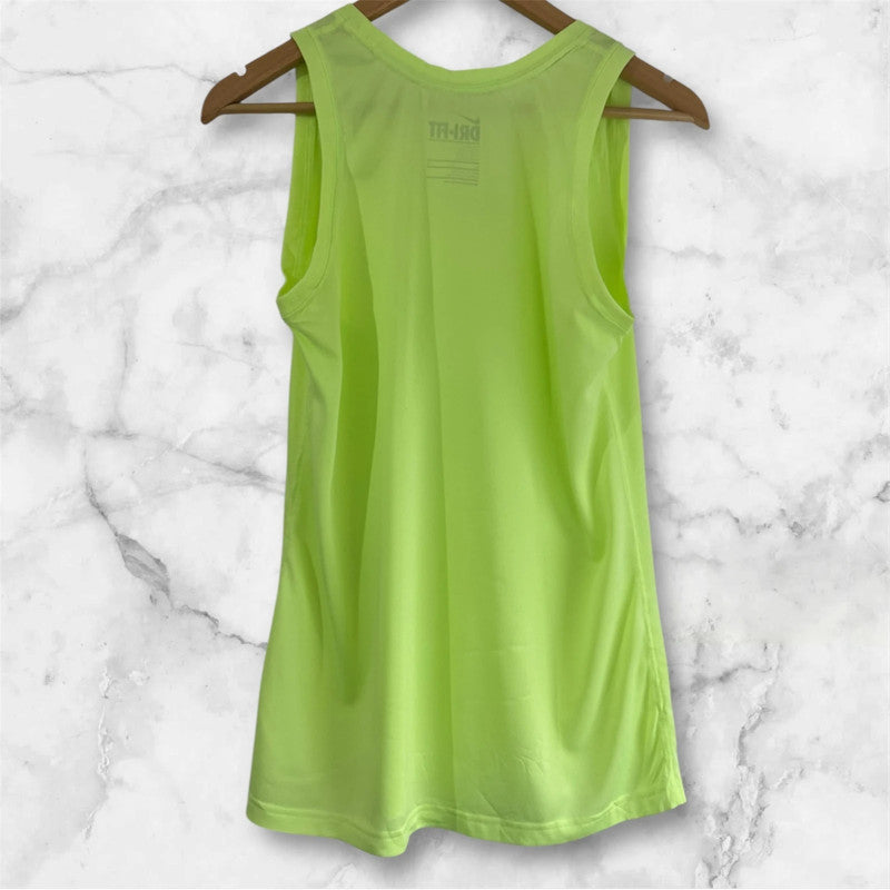 Women’s Lime Green Nike Dri-Fit Sports Running Vest