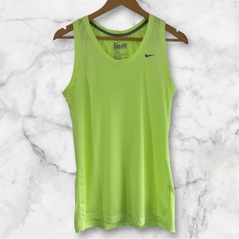 Women’s Lime Green Nike Dri-Fit Sports Running Vest