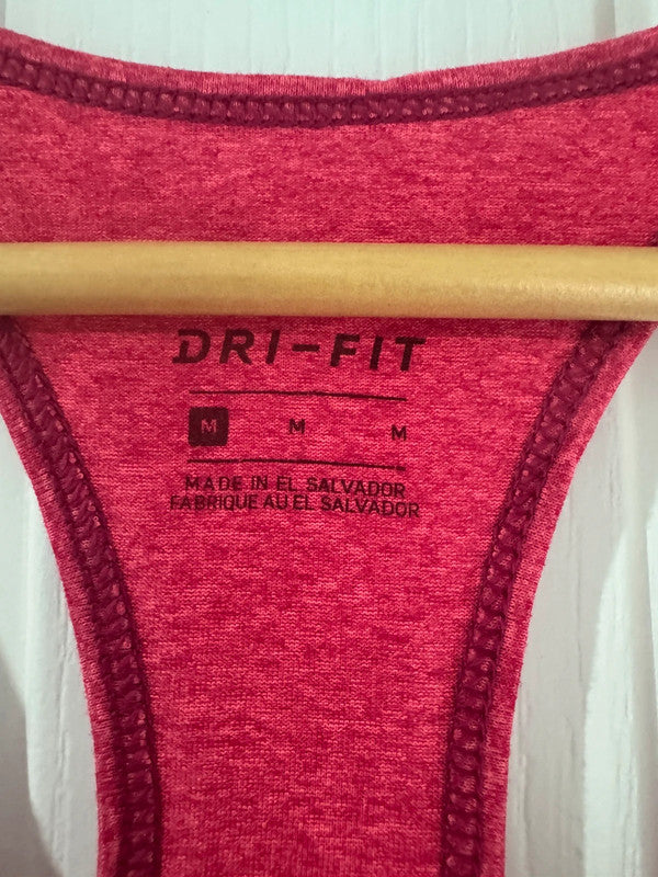 Women’s Pink Nike Dri-Fit Racer Back Sports Vest