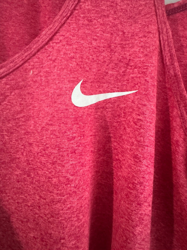 Women’s Pink Nike Dri-Fit Racer Back Sports Vest