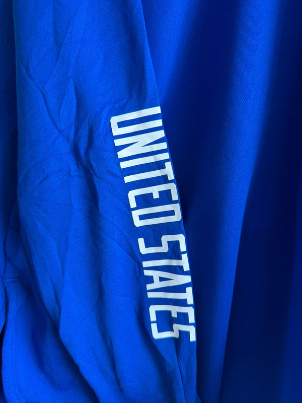 Women’s Blue Nike Dri-Fit USA Football Team Hoodie