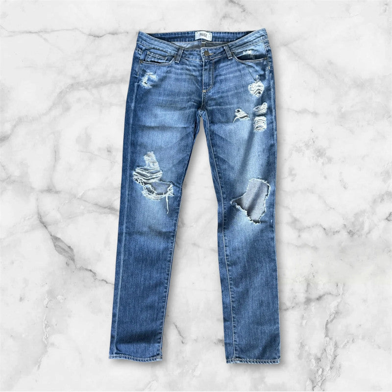 Women’s Paige Distressed Skinny Jeans