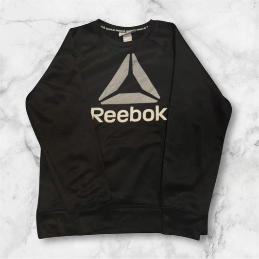 Kids Reebok Crew Neck Black Jumper