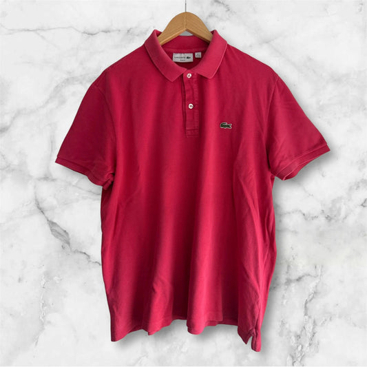 Men’s Lacoste Pink/Red Polo Shirt