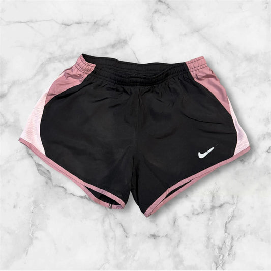Women’s Black and Pink Sports Running Shorts