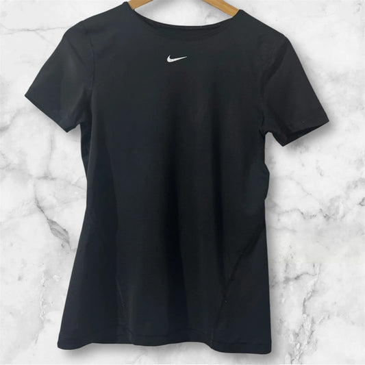 Women’s Black Nike Dri-Fit Sports Short Sleeved T-Shirt