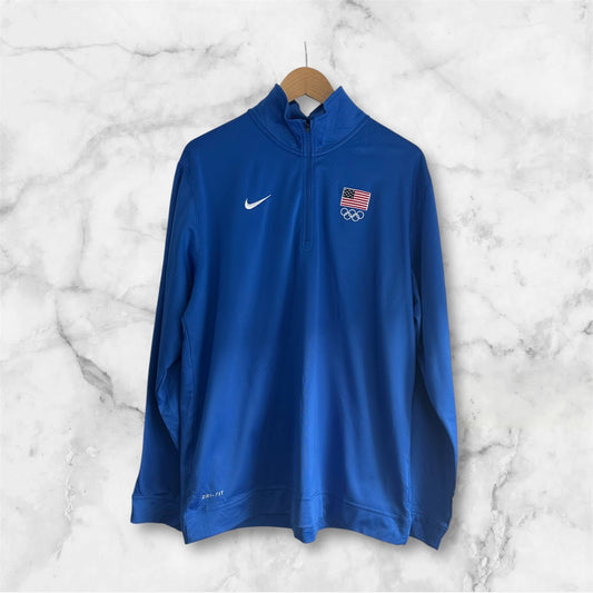Men's Nike Team USA Olympics Performance Quarter-Zip Top