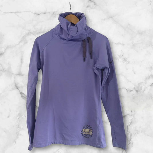 Women’s Nike Pro Purple NWM12 Funnel Neck Hoodie