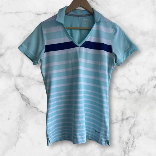 Women’s Blue Nike Golf Tour Performance Dri-Fit Sports Polo